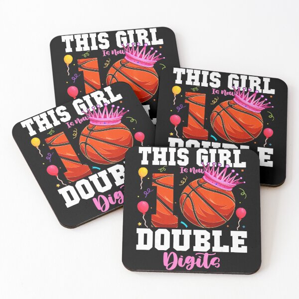 Item preview, Double Digits Basketball Birthday Girl Celebrates Turning Ten designed and sold by allistermariam.