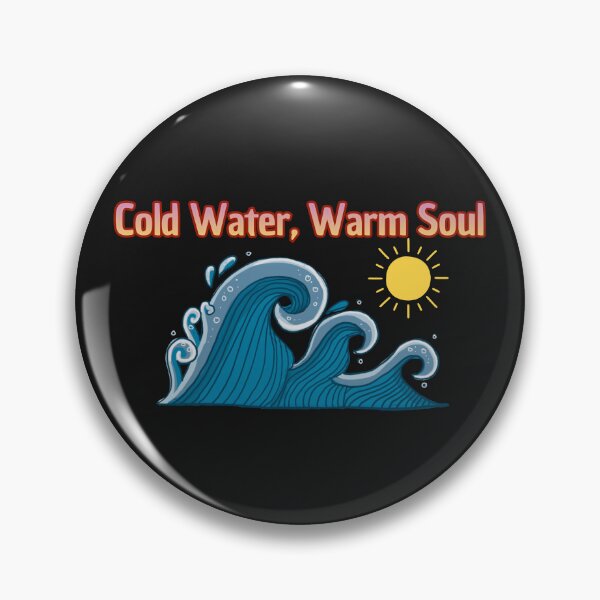 Item preview, Cold Water Warm Soul Ocean Waves Retro Vintry Off designed and sold by VintryOff.