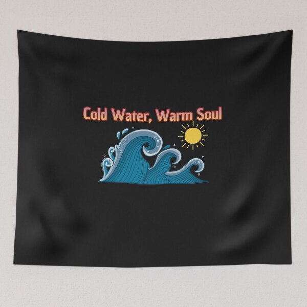 Item preview, Cold Water Warm Soul Ocean Waves Retro Vintry Off designed and sold by VintryOff.