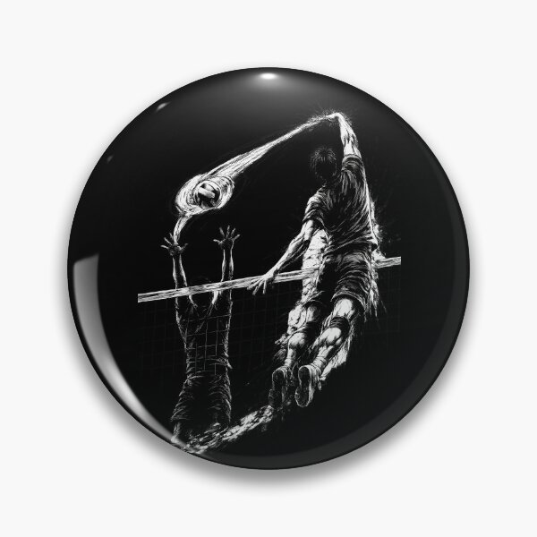 Item preview, Volleyball Roll Shot - Topspin Attack - Volleyball Player Gift - Black and White Ink Art Shirt designed and sold by NorthRally.