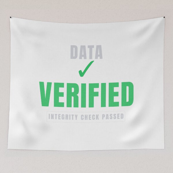 Item preview, Data Verified | Premium Tech Typography Design designed and sold by HeartAndArtShop.