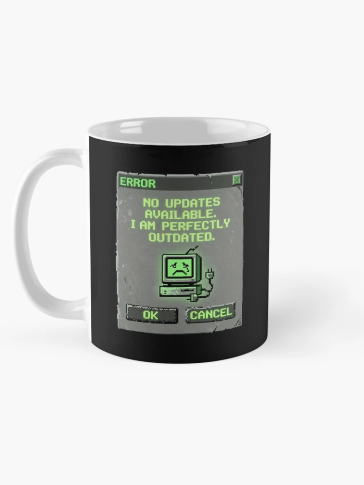 Thumbnail 5 of 6, Coffee Mug, Perfectly Outdated Retro Computer Error Message designed and sold by SplashTastic.
