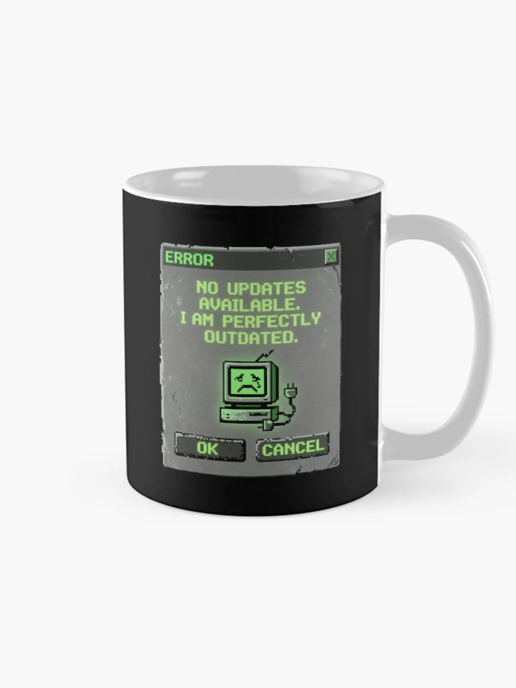 Thumbnail 3 of 6, Coffee Mug, Perfectly Outdated Retro Computer Error Message designed and sold by SplashTastic.