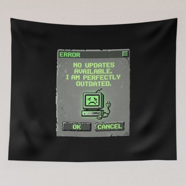 Item preview, Perfectly Outdated Retro Computer Error Message designed and sold by SplashTastic.