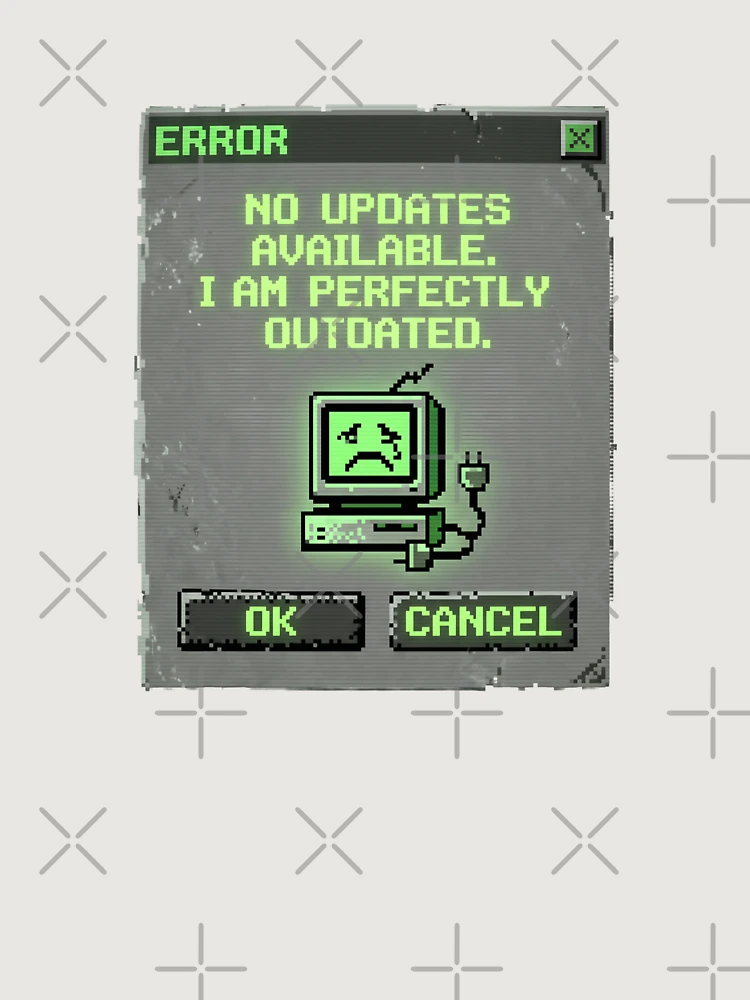 Thumbnail 6 of 6, Premium Oversized Hoodie, Perfectly Outdated Retro Computer Error Message designed and sold by SplashTastic.