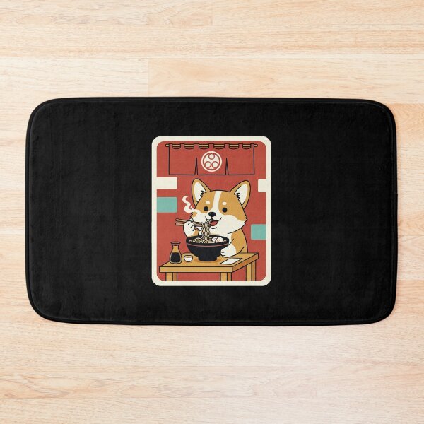 Item preview, Cute Corgi Enjoying Ramen in a Cozy Japanese Noodle Shop designed and sold by JordynLadukeg65.