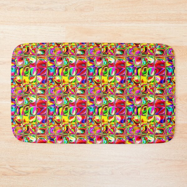 Item preview, Bright multicolored fluid art texture block tile seamless pattern. designed and sold by AjjimaJKM.
