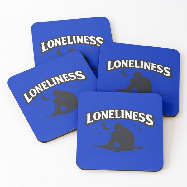 Item preview, Loneliness Under the Moon | Minimalist Sad Aesthetic T-Shirt Design designed and sold by hdraHdra.