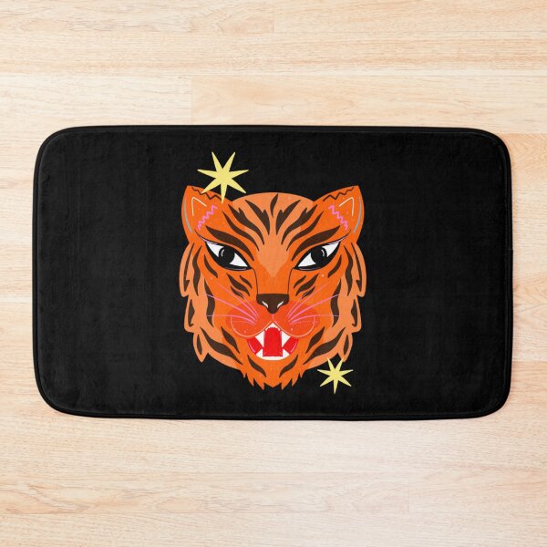 Item preview, Fierce Tiger Head Colorful Boho Folk Art designed and sold by melisadoneart.