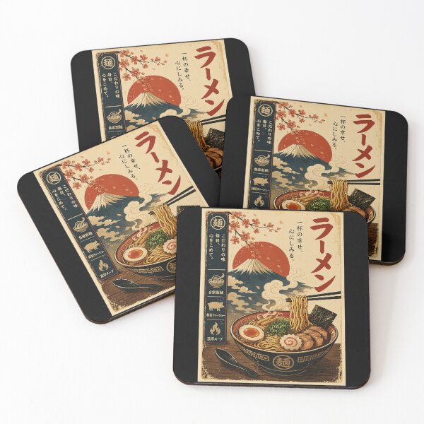 Item preview, Vintage Ramen Bowl Poster With Mountain Sunrise Japanese designed and sold by ferminhays.