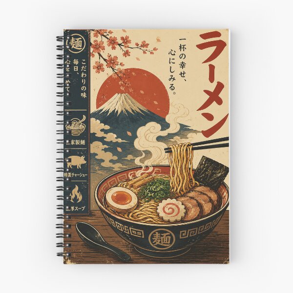 Item preview, Vintage Ramen Bowl Poster With Mountain Sunrise Japanese designed and sold by ferminhays.