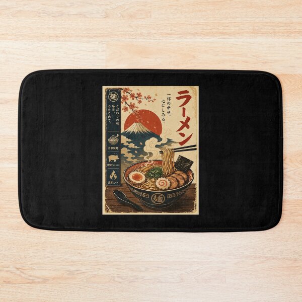 Item preview, Vintage Ramen Bowl Poster With Mountain Sunrise Japanese designed and sold by ferminhays.