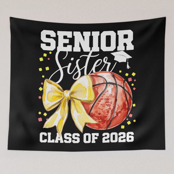 Item preview, Senior Sister Class of 2026 Basketball Graduation Bow designed and sold by allistermariam.
