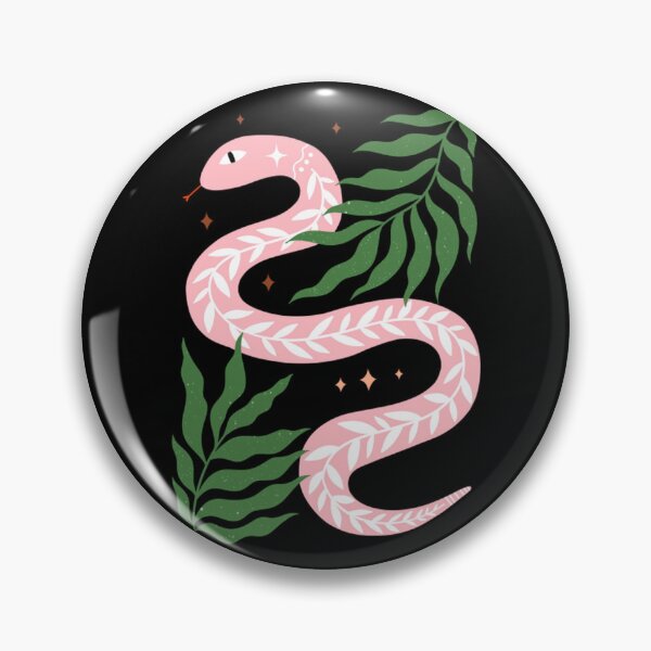 Item preview, Mystical Snake Pink Pastel Folk Art Graphic designed and sold by melisadoneart.