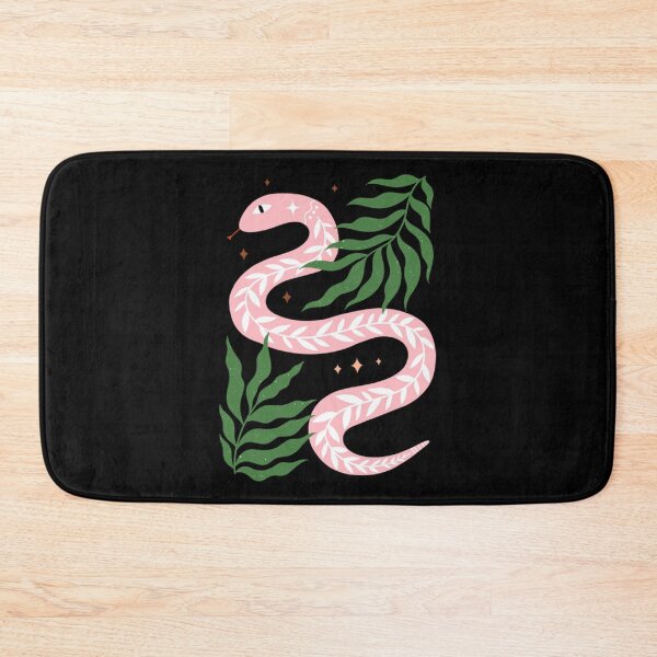Item preview, Mystical Snake Pink Pastel Folk Art Graphic designed and sold by melisadoneart.