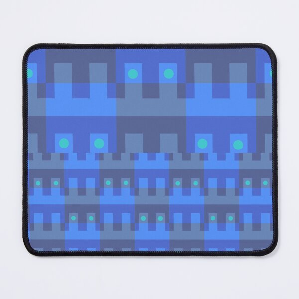 Item preview, Blue Pixel Geometric Pattern | Retro Tech Seamless Abstract Design designed and sold by Mohng Talulenz.