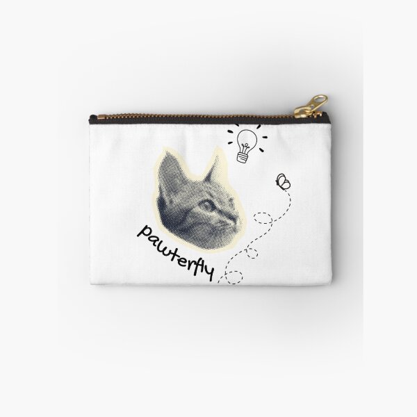 Item preview, Pawerfly Cute Cat Butterfly Pun Design designed and sold by shopfindingbeni.