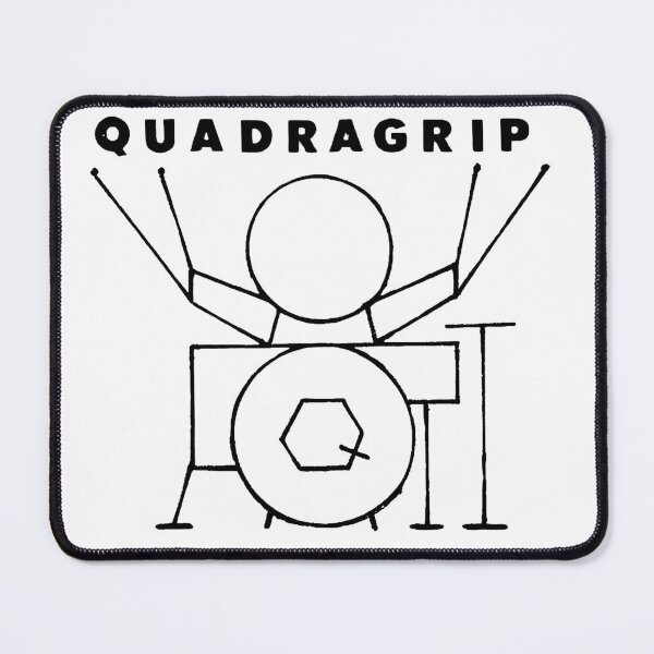 Item preview, drummer logo - quadragrip - michael welch / 1980 designed and sold by mwdrum.
