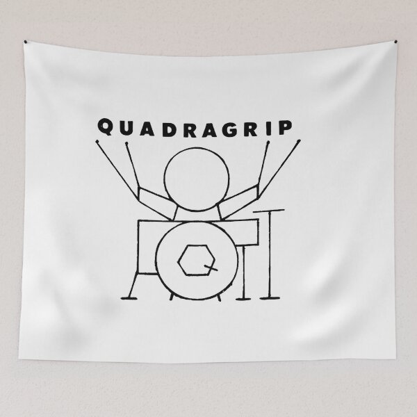Item preview, drummer logo - quadragrip - michael welch / 1980 designed and sold by mwdrum.