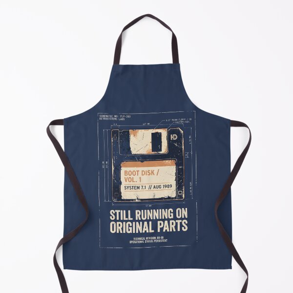 Item preview, Still Running on Original Parts Retro Tech Floppy Disk designed and sold by SplashTastic.