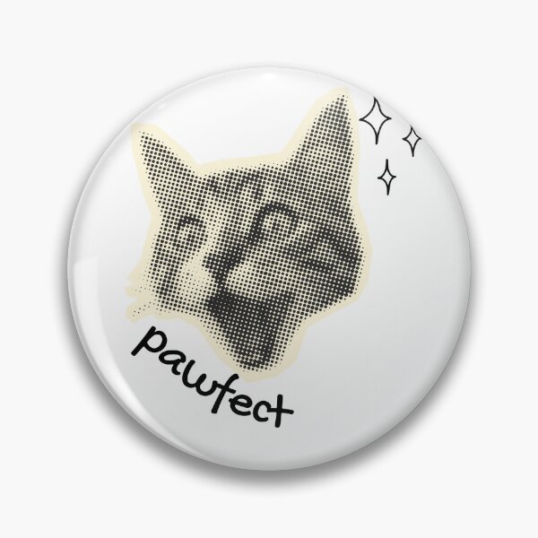 Item preview, Pawfect Cute Cat Pun Retro Halftone Design designed and sold by shopfindingbeni.