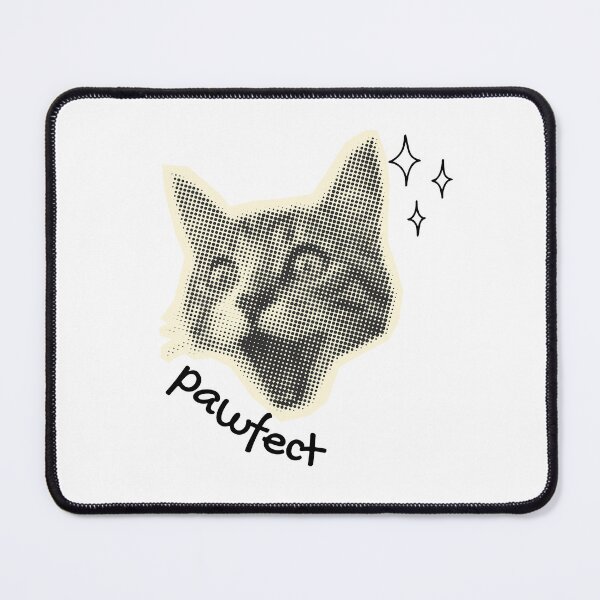 Item preview, Pawfect Cute Cat Pun Retro Halftone Design designed and sold by shopfindingbeni.