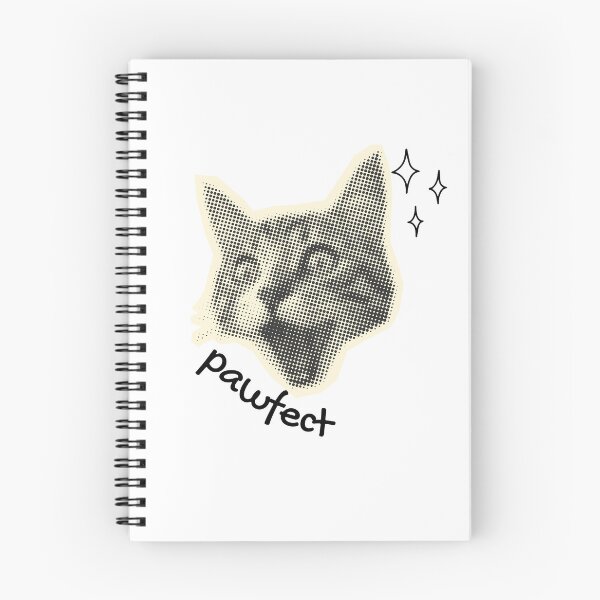 Item preview, Pawfect Cute Cat Pun Retro Halftone Design designed and sold by shopfindingbeni.
