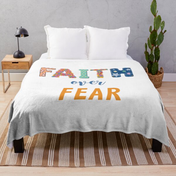 Item preview, Faith over Fear – Faith stronger than fear motif designed and sold by PureHopeStudio.