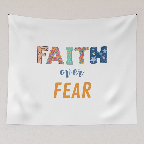Item preview, Faith over Fear – Faith stronger than fear motif designed and sold by PureHopeStudio.