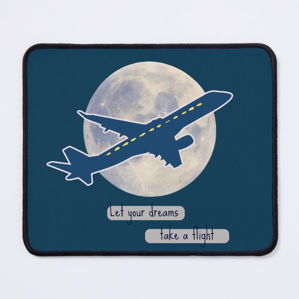 Item preview, Let Your Dreams Take Flight - Airplane Moon Art designed and sold by SeJaa.