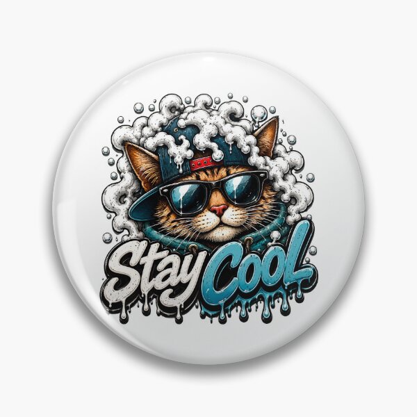 Item preview, Cool Graffiti Cat Wearing Sunglasses - "Stay Cool" Urban Art designed and sold by M.Store.