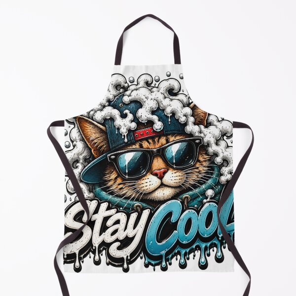 Item preview, Cool Graffiti Cat Wearing Sunglasses - "Stay Cool" Urban Art designed and sold by M.Store.