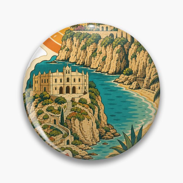 Item preview, Tropea Italy Travel Souvenir - Retro Illustration designed and sold by VisualArtsOasis.