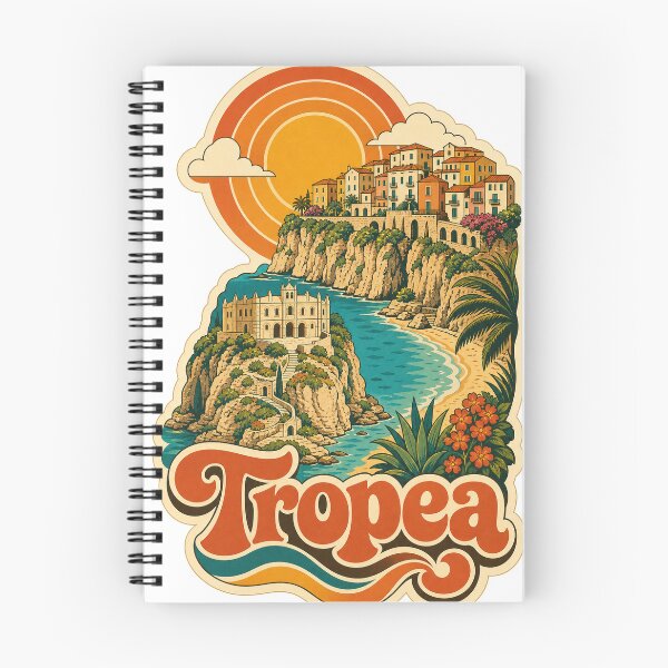 Item preview, Tropea Italy Travel Souvenir - Retro Illustration designed and sold by VisualArtsOasis.