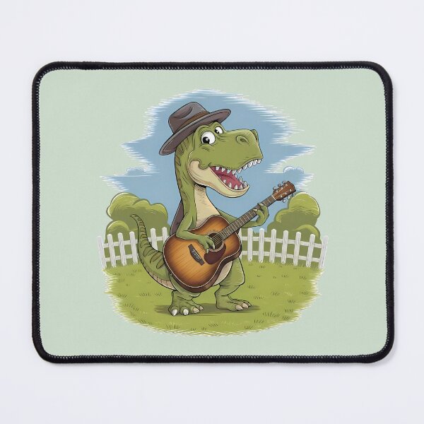 Item preview, Cowboy T-Rex Playing Guitar - National Guitar Day designed and sold by Art-Arcade6.
