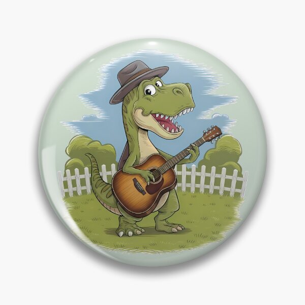 Item preview, Cowboy T-Rex Playing Guitar  - National Guitar Day designed and sold by Art-Arcade6.