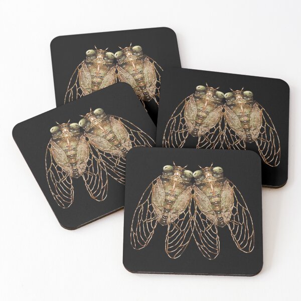 Aperçu de l'œuvre Cigales anciennes, insectes d'histoire naturelle créée et vendue par Karin Taylor.