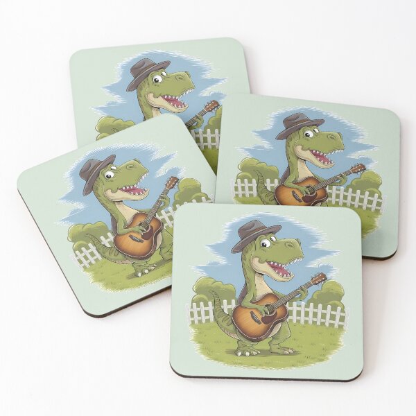Item preview, Cowboy T-Rex Playing Guitar  - National Guitar Day designed and sold by Art-Arcade6.