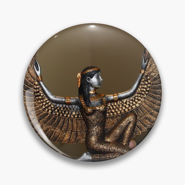 Item preview, Divine Goddess Isis: Luxury Golden Ancient Egyptian Statue Photography: Isis Gold and Silver. Egypt designed and sold by TaynaraVieira.