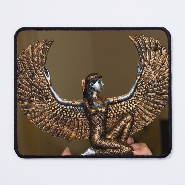 Item preview, Divine Goddess Isis: Luxury Golden Ancient Egyptian Statue Photography: Isis Gold and Silver. Egypt designed and sold by TaynaraVieira.