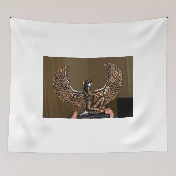 Item preview, Divine Goddess Isis: Luxury Golden Ancient Egyptian Statue Photography: Isis Gold and Silver. Egypt designed and sold by TaynaraVieira.