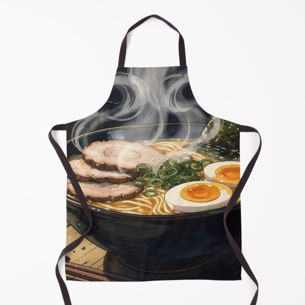 Item preview, Cozy Ramen Bowl Firelight Japanese Noodle Soup Art designed and sold by theloomvale.