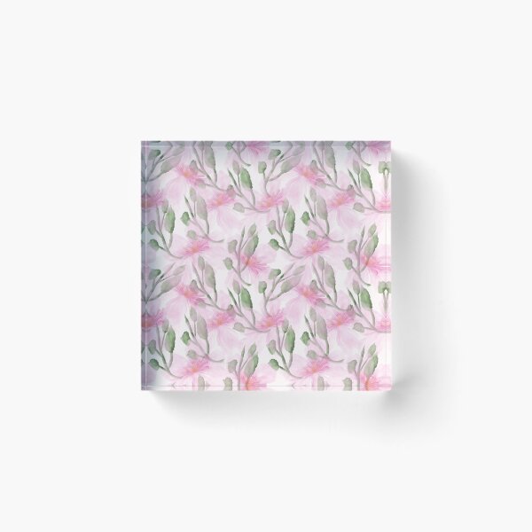 Artikelvorschau, Zartes, rosafarbenes Aquarell-Blumenmuster | Elegantes, nahtloses botanisches Design mit Pastellblumen entworfen und verkauft von HopeAndHustle.