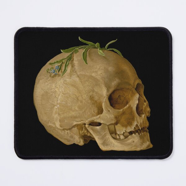 Item preview, Still Life with a Skull and Forget-Me-Not, Vojtech Klimkovic, 1860 designed and sold by Mustang Mercantile.