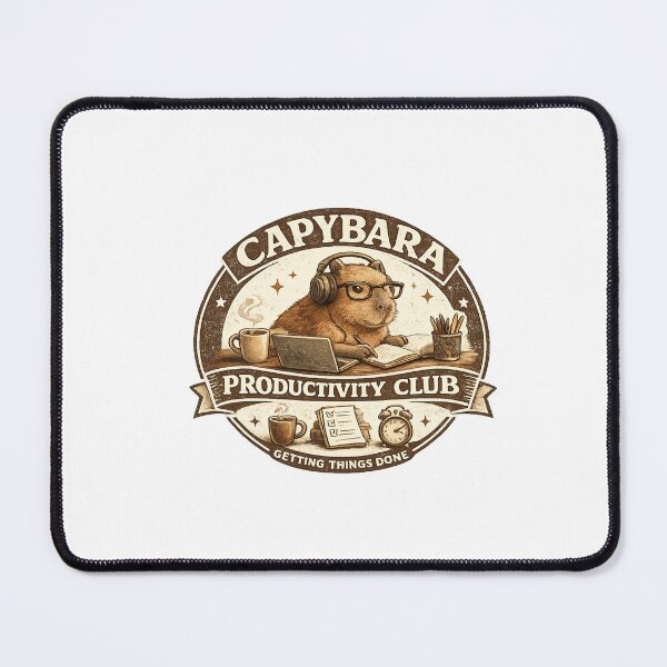 Item preview, Capybara Productivity Club designed and sold by PeterPunkt.