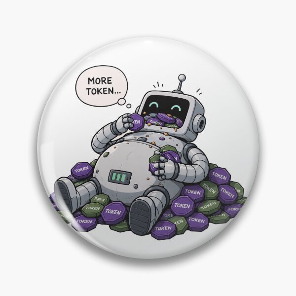 Item preview, Greedy Robot Devouring Endless Tokens designed and sold by HoloHugDesigns.