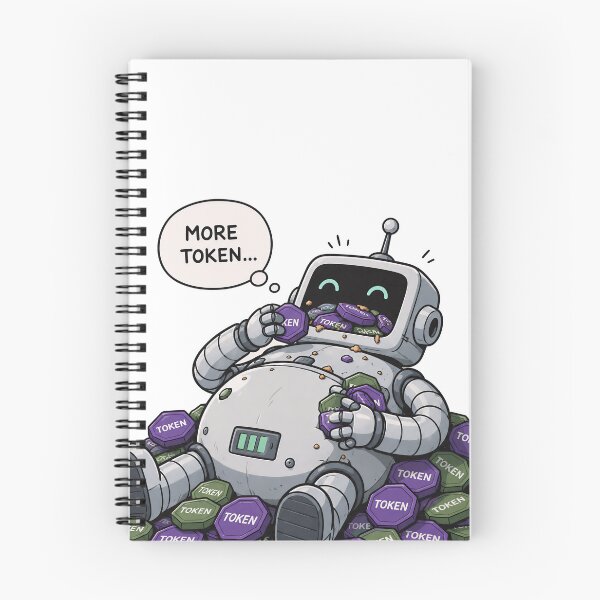Item preview, Greedy Robot Devouring Endless Tokens designed and sold by HoloHugDesigns.