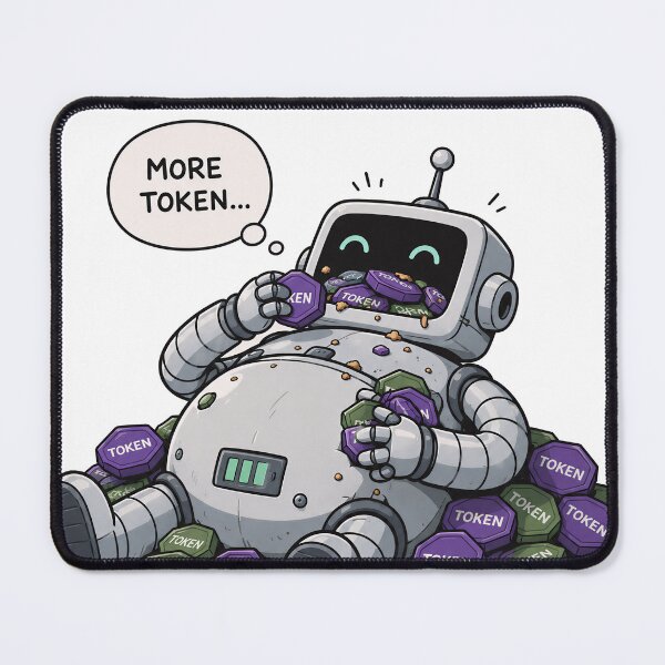 Item preview, Greedy Robot Devouring Endless Tokens designed and sold by HoloHugDesigns.