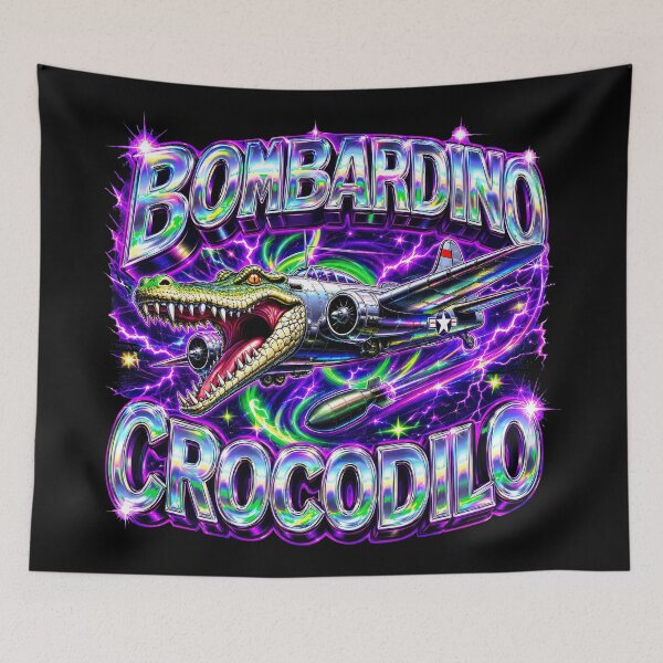 Item preview, Bombardino Crocodilo Bomber Plane Gen Z Brainrot Meme Y2K Aesthetic designed and sold by Kitkin.