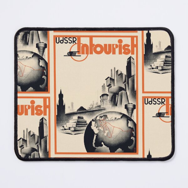 Item preview, UdSSR Vintage Soviet Travel Industrial Cityscape Poster : Constructivist Design designed and sold by artofuniverse.
